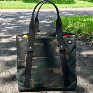 NWT JACK SPADE CAMOUFLAGE TOTE BAG W/ STRAP